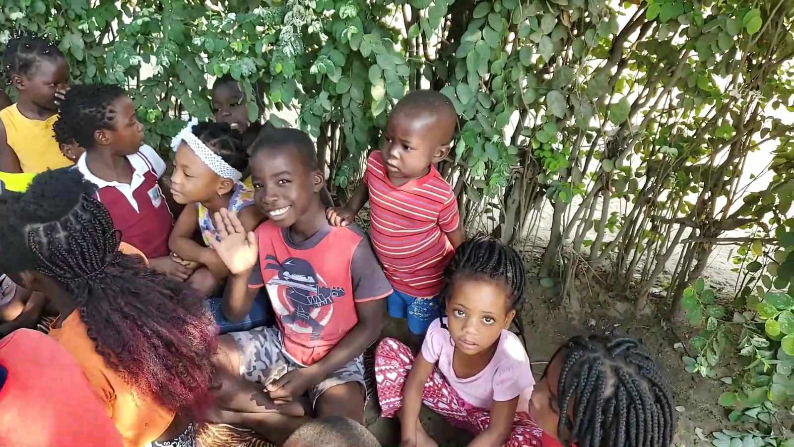 Children at a weekly Hope of a Nation Children's Ministry gathering in Mozambique